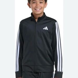 Boys' new Three Stripes Jacket and Jogger Pant, 2-Piece Set size large (14-16)